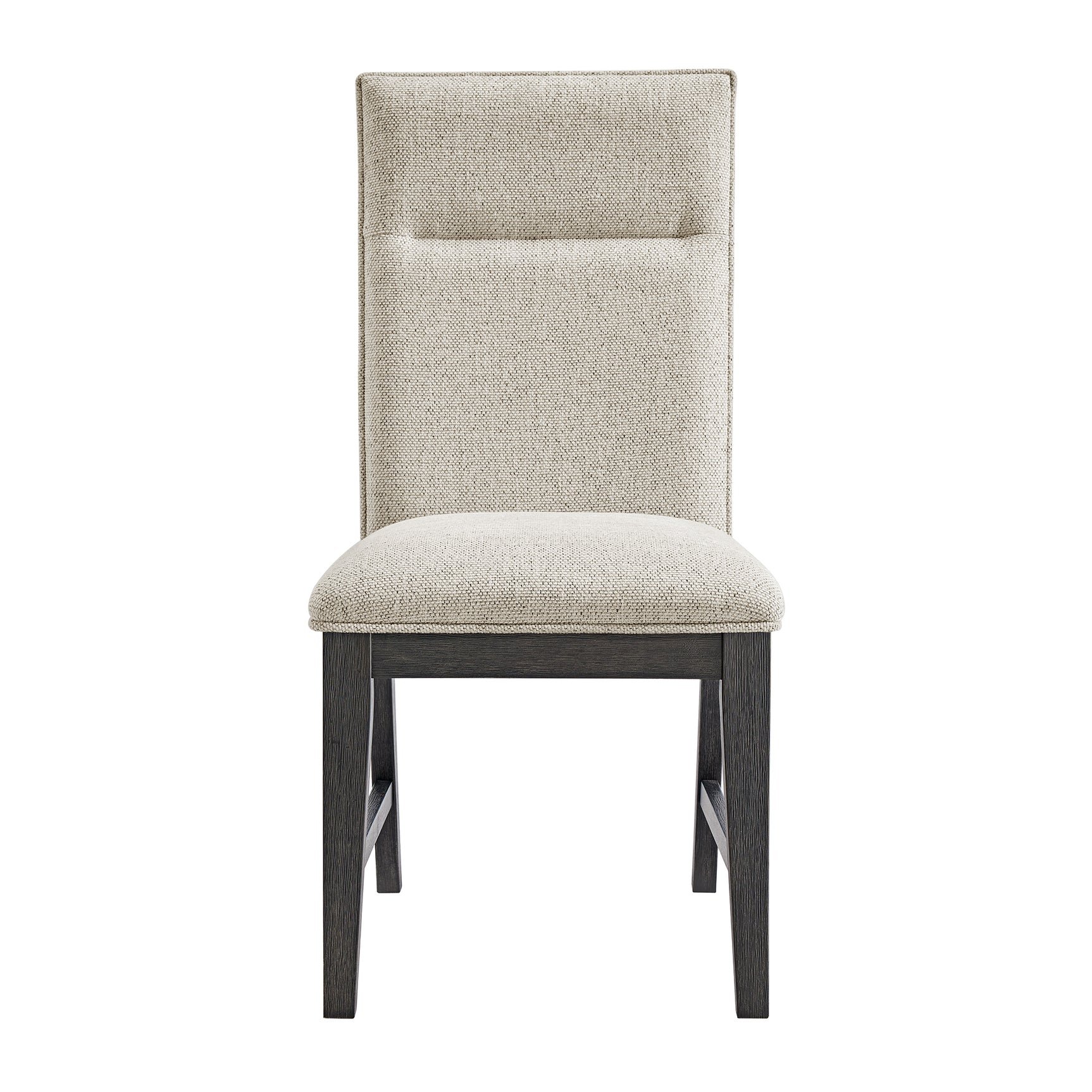 Axel Dining Chair with Light Grey Fabric in Espresso (2 Per Carton) - Tampa Furniture Outlet