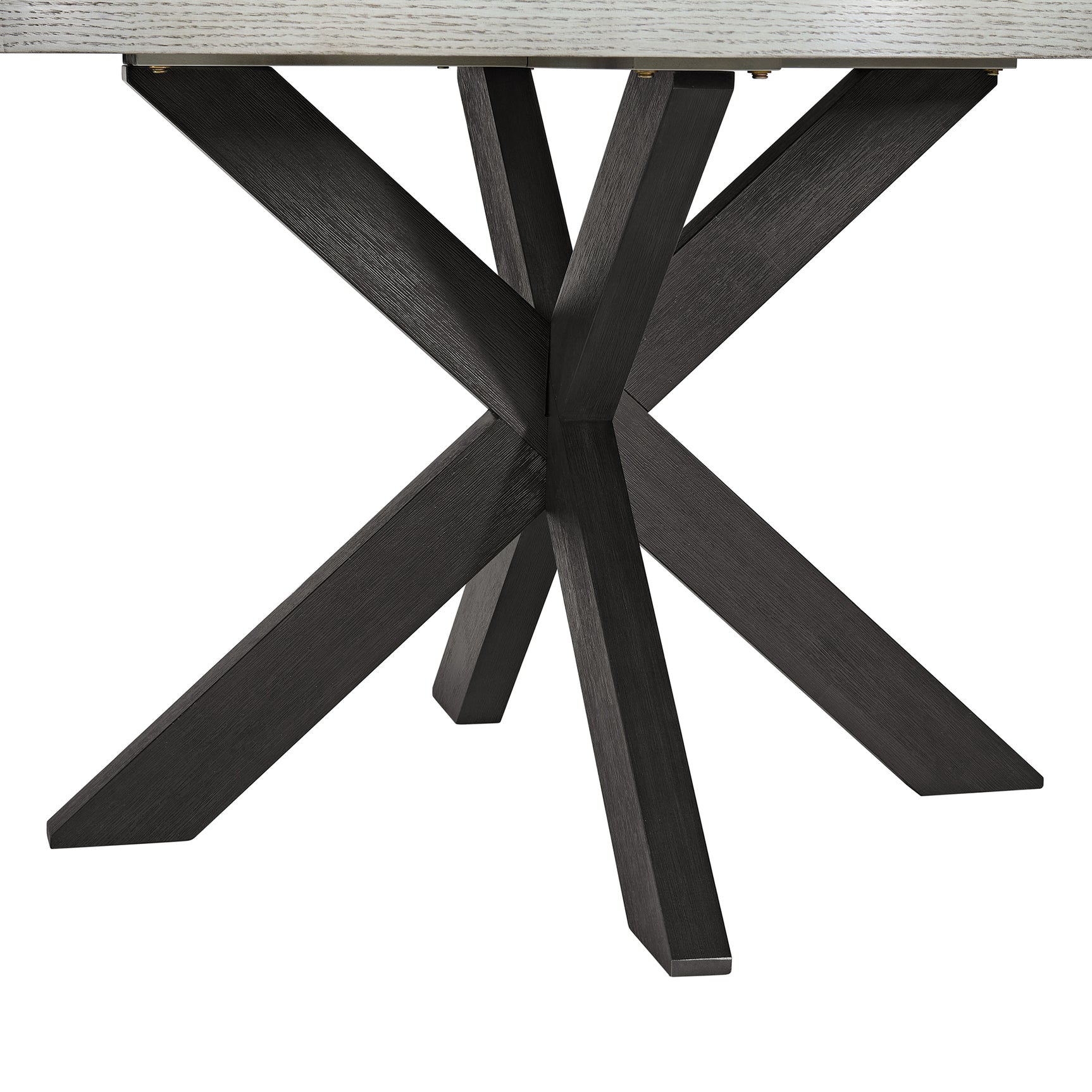 Axel Round Dining Table with Light Grey Top in Espresso - Tampa Furniture Outlet