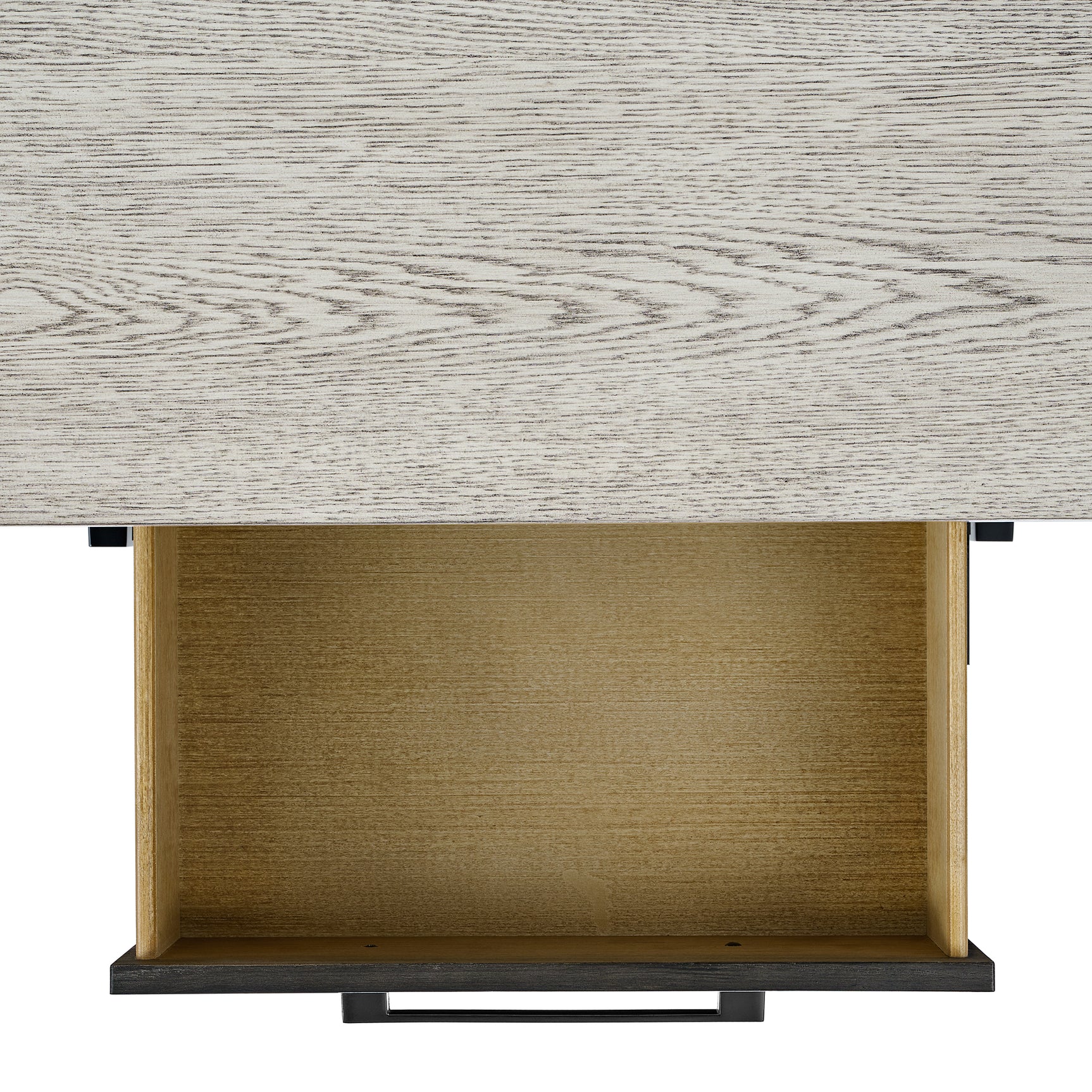 Axel Server in Light Grey and Espresso - Tampa Furniture Outlet