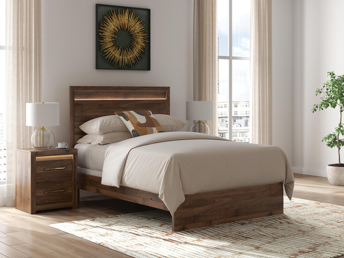 Tampa Furniture Outlet - Ashley Furniture - Janfyn Bedroom - Full Panel Bed / Brown - PCB1010B18