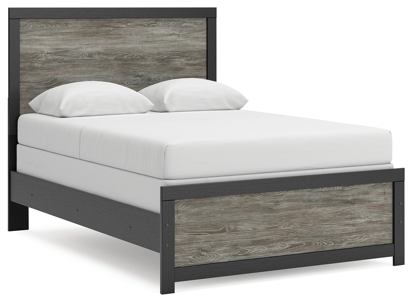 Tampa Furniture Outlet - Ashley Furniture - Broachmyn Bedroom - Full Panel Bed / Black/Gray - PCB1118B9