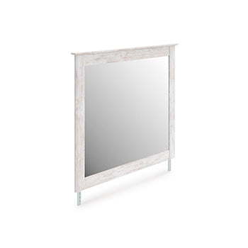 Tampa Furniture Outlet - Ashley Furniture - Makidern Bedroom - Bedroom Mirror / Whitewash - PCB1171-36