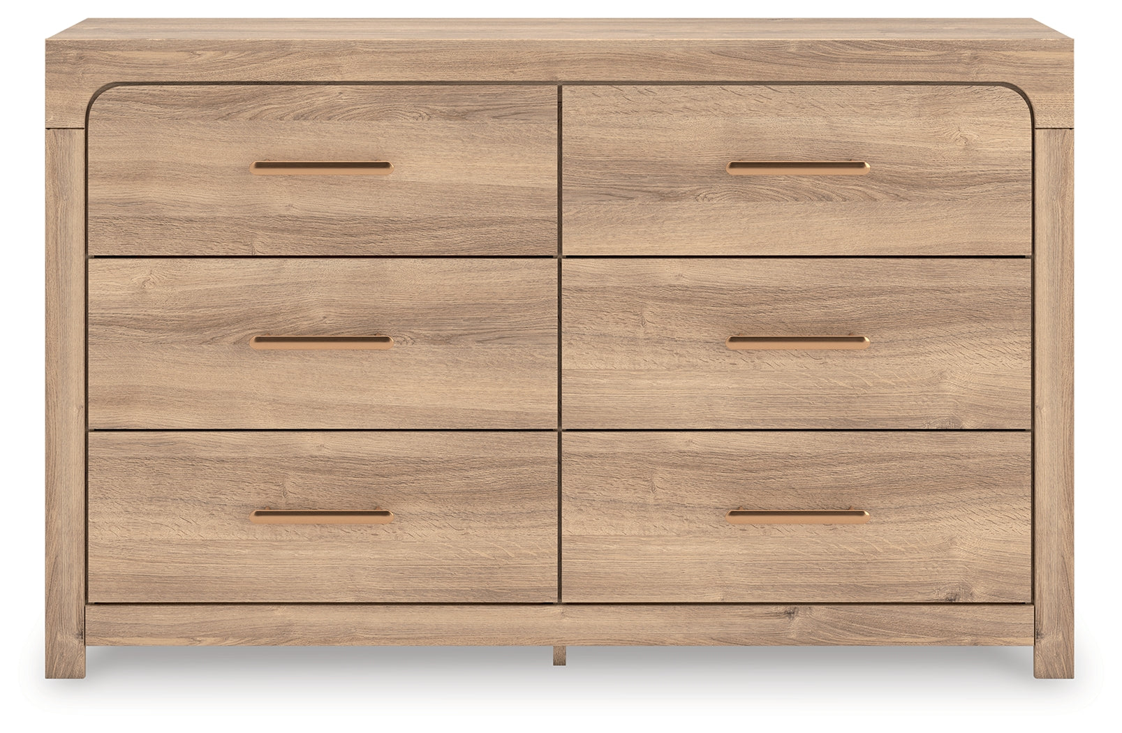 Tampa Furniture Outlet - Ashley Furniture - Kinlanni Bedroom - Six Drawer Dresser / Tan - PCB1360-31