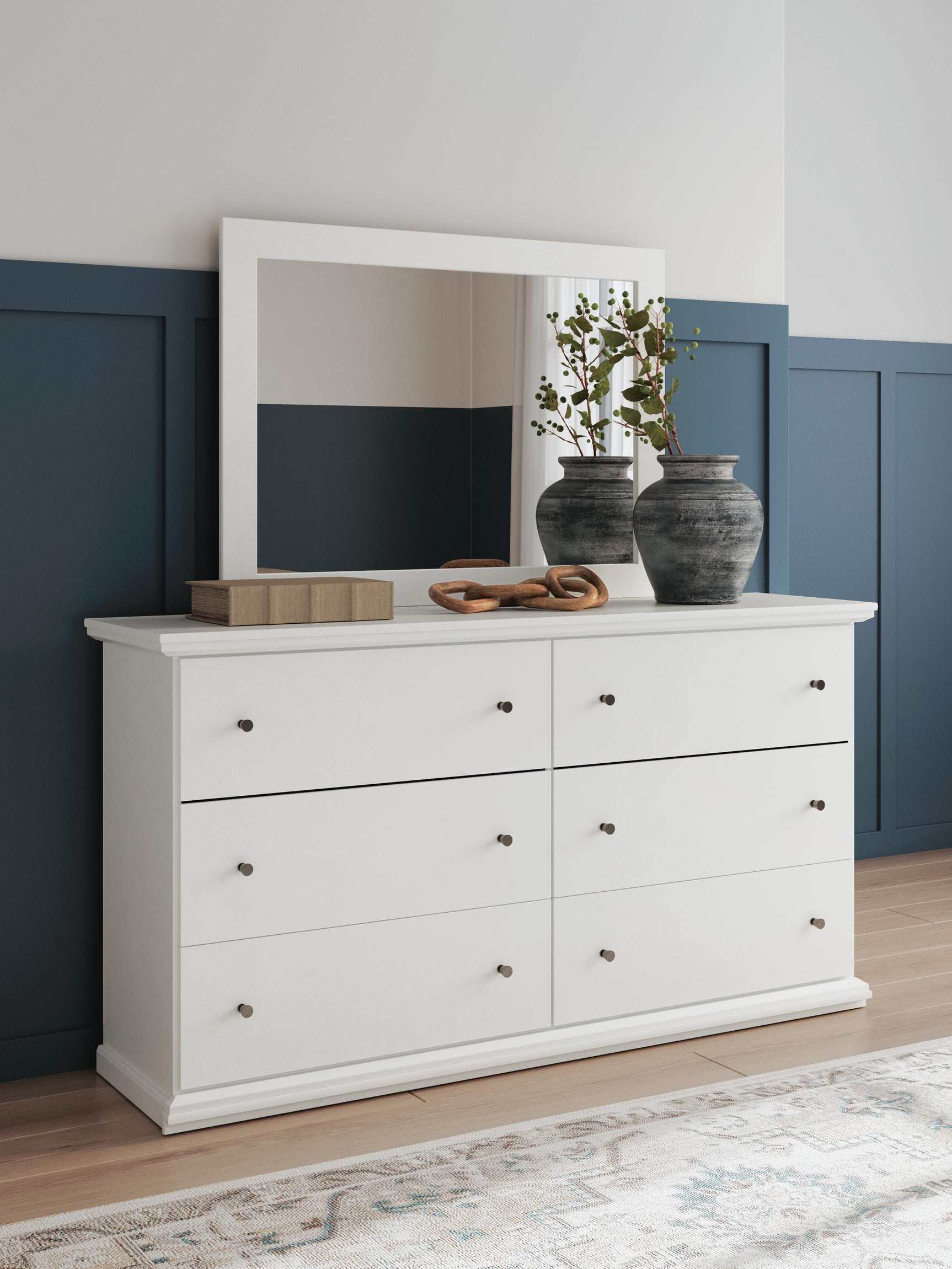 Bostwick Shoals Twin Panel Bed, Dresser, Mirror and Nightstand - Tampa Furniture Outlet