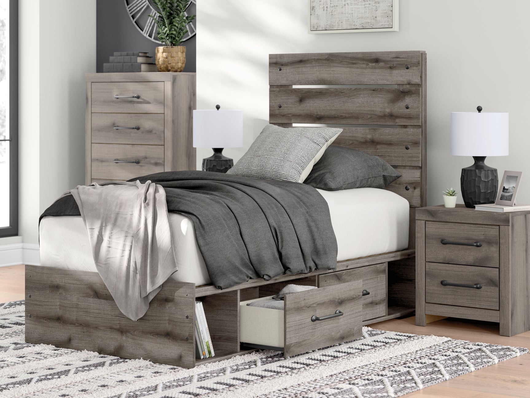 Graystorm Bedroom - Tampa Furniture Outlet