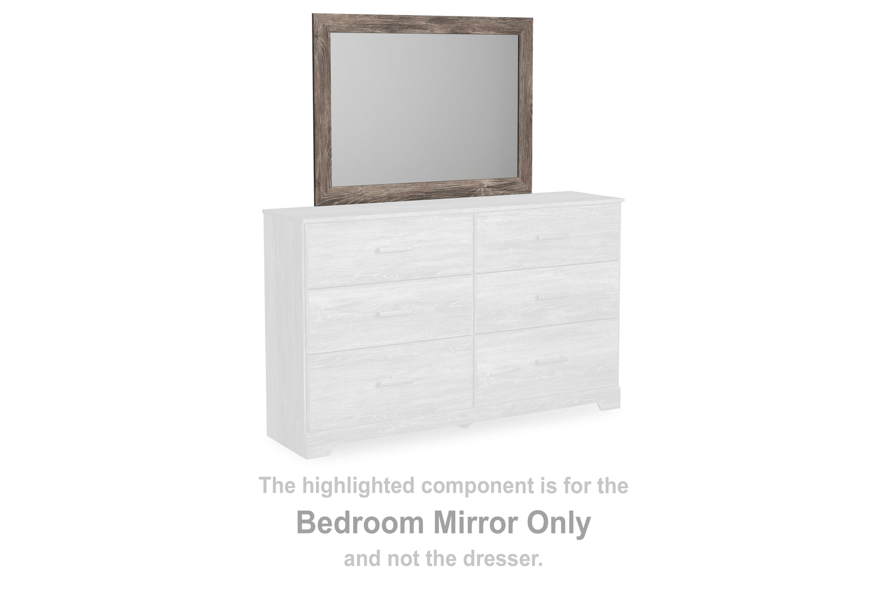 Tampa Furniture Outlet - Ashley Furniture - Ralinksi Bedroom - Bedroom Mirror / Gray - B2587-36