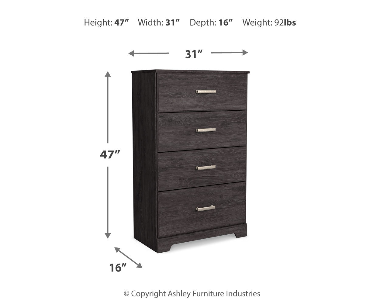 Belachime King Panel Bed, Dresser, Mirror, Chest and Nightstand - Tampa Furniture Outlet