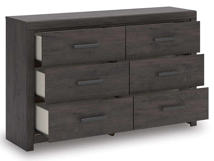 Prendonea King Panel Bed, Dresser and 2 Nightstands - Tampa Furniture Outlet