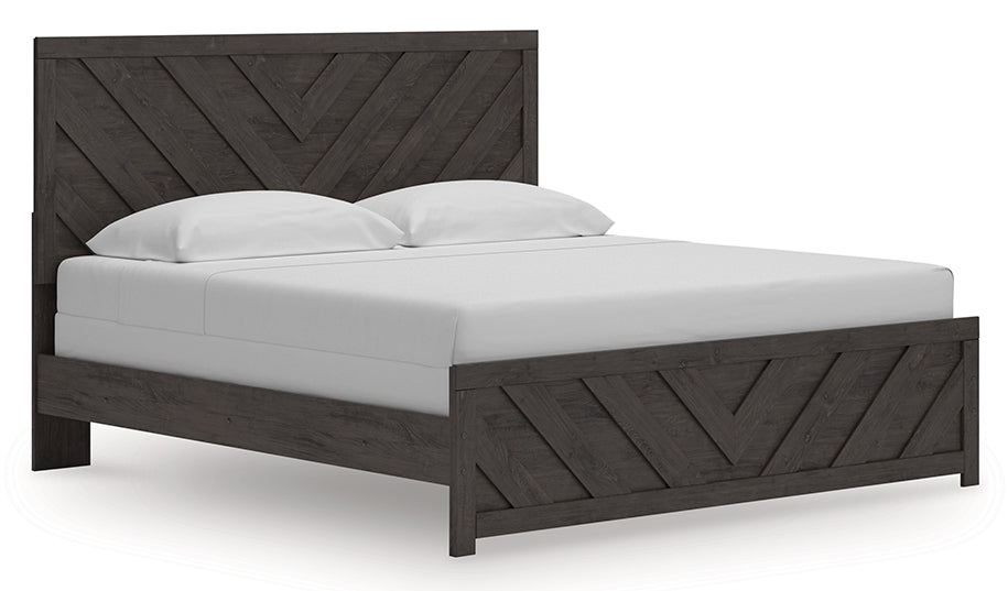 Prendonea King Panel Bed, Dresser and 2 Nightstands - Tampa Furniture Outlet