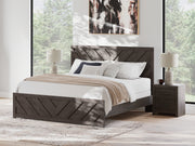 Tampa Furniture Outlet - Ashley Furniture - Prendonea Bedroom - Queen Panel Bed / Charcoal - B3789B4