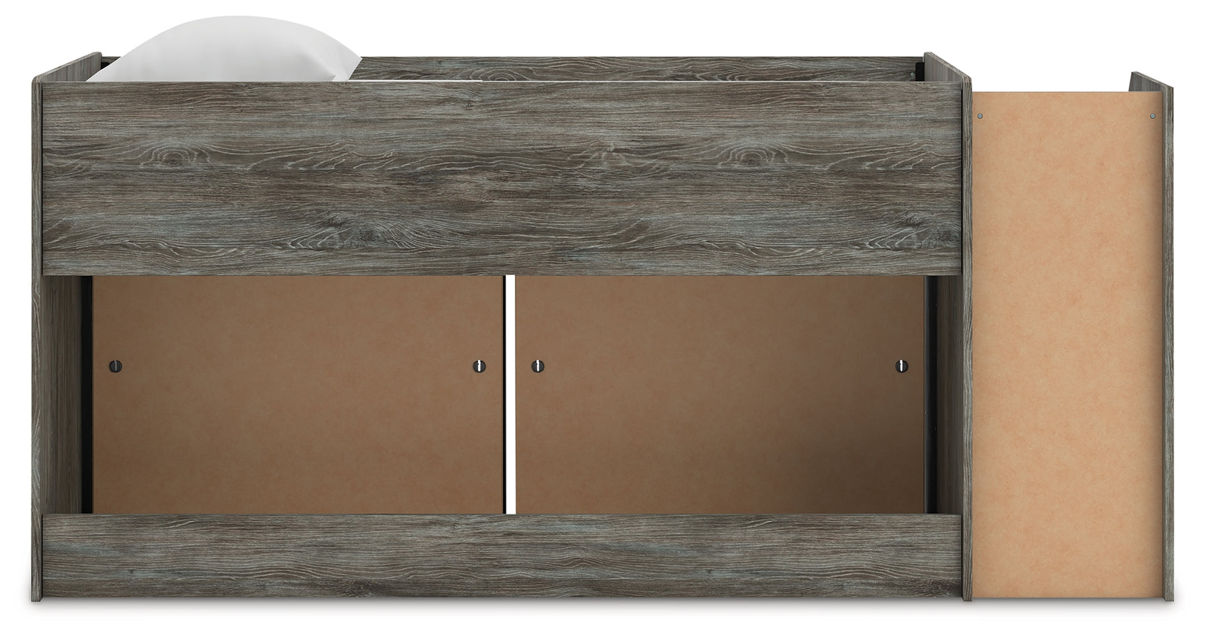 Frandern Twin Loft Bed with Bookcase Storage - Tampa Furniture Outlet