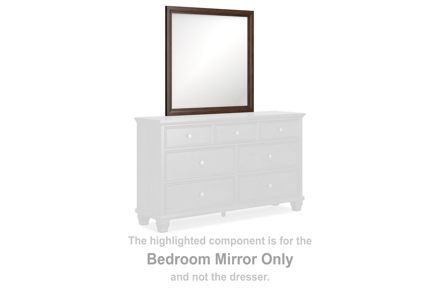 Tampa Furniture Outlet - Ashley Furniture - Danabrin Bedroom - Bedroom Mirror / Brown - B685-36
