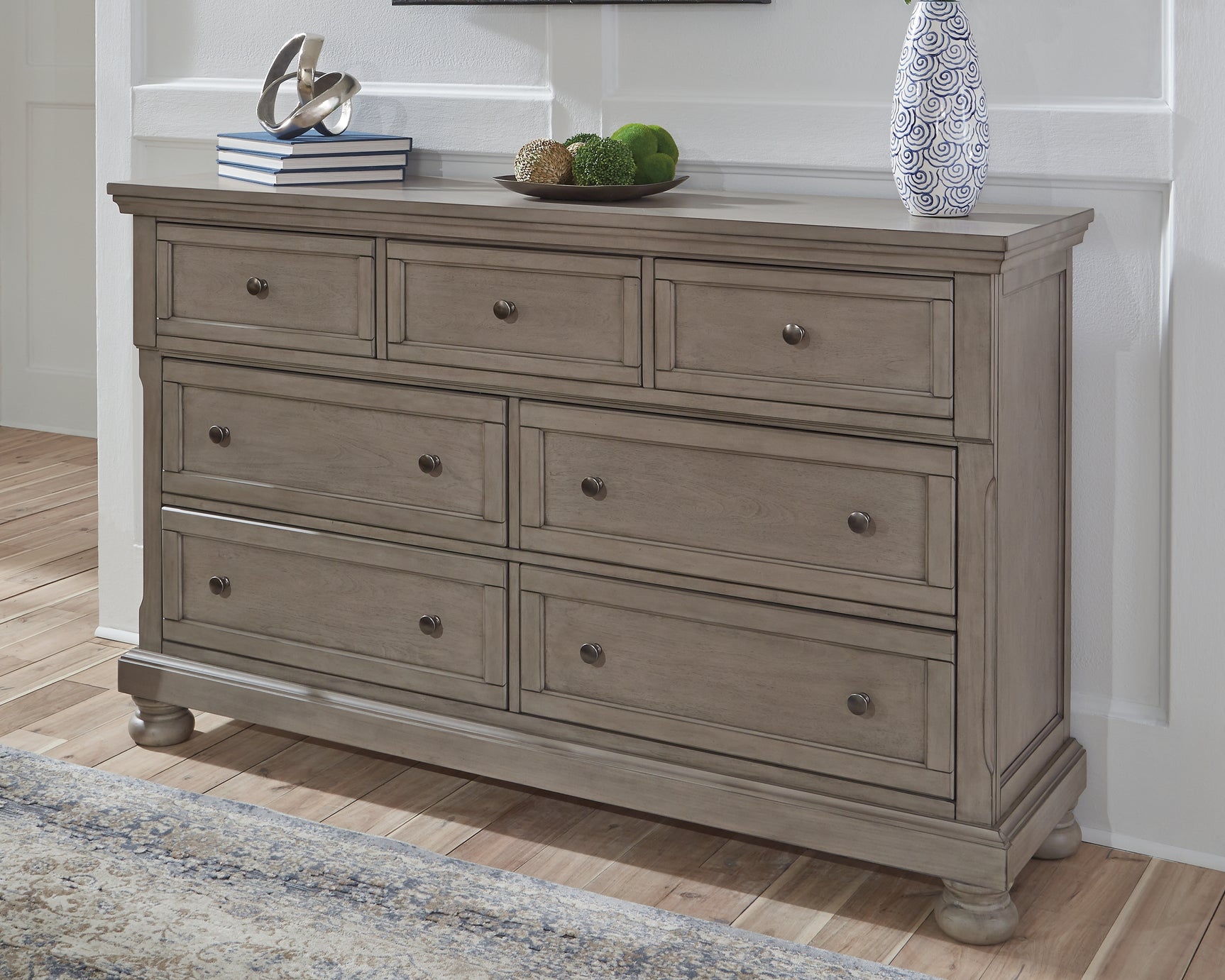 Tampa Furniture Outlet - Ashley Furniture - Lettner Bedroom - Two Drawer Night Stand / Light Gray - B733-92