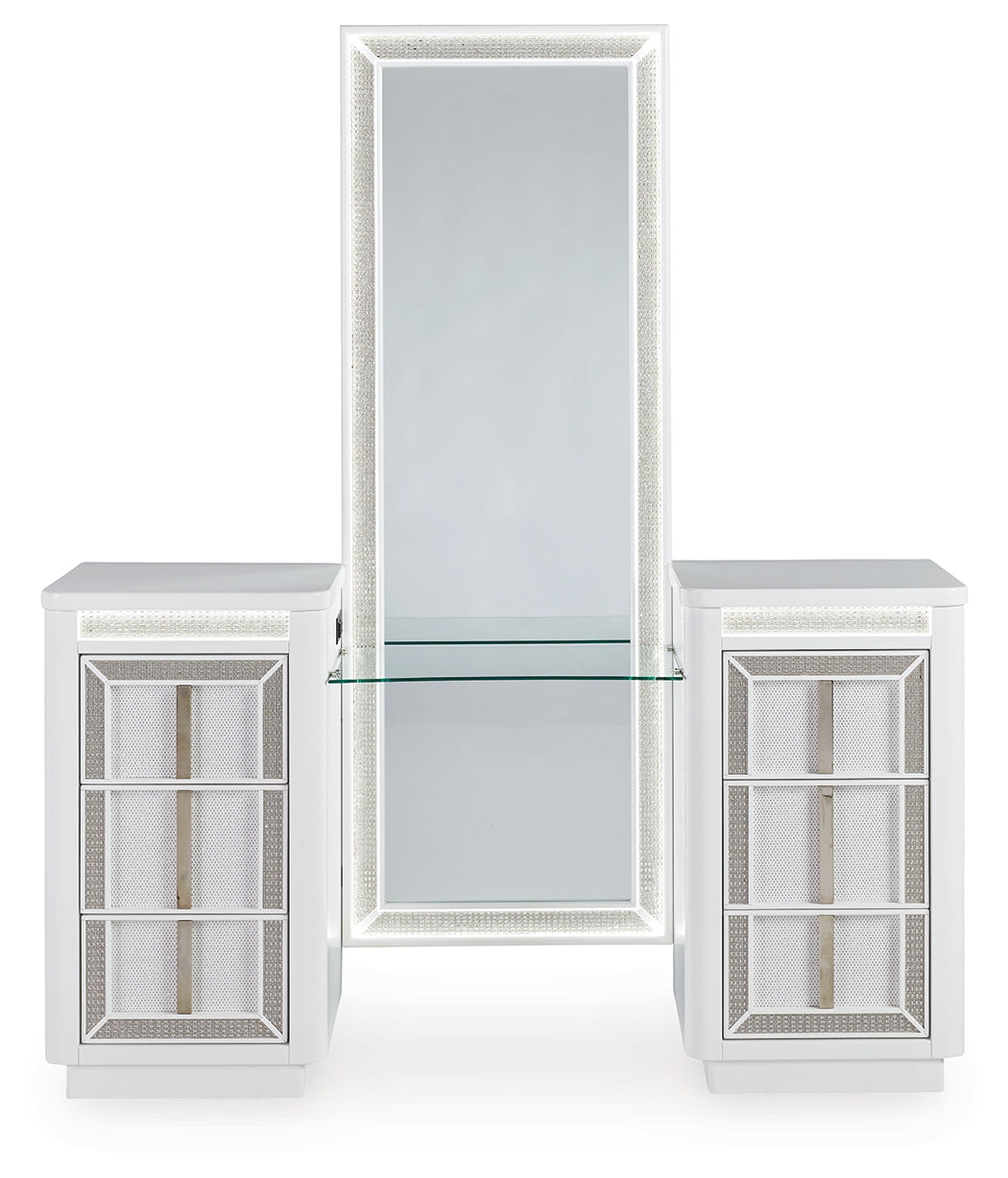 Chalanna Vanity with Mirror - Tampa Furniture Outlet