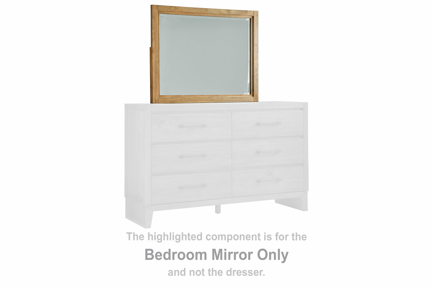 Tampa Furniture Outlet - Ashley Furniture - Sherbana Bedroom - Bedroom Mirror / Light Brown - B833-36