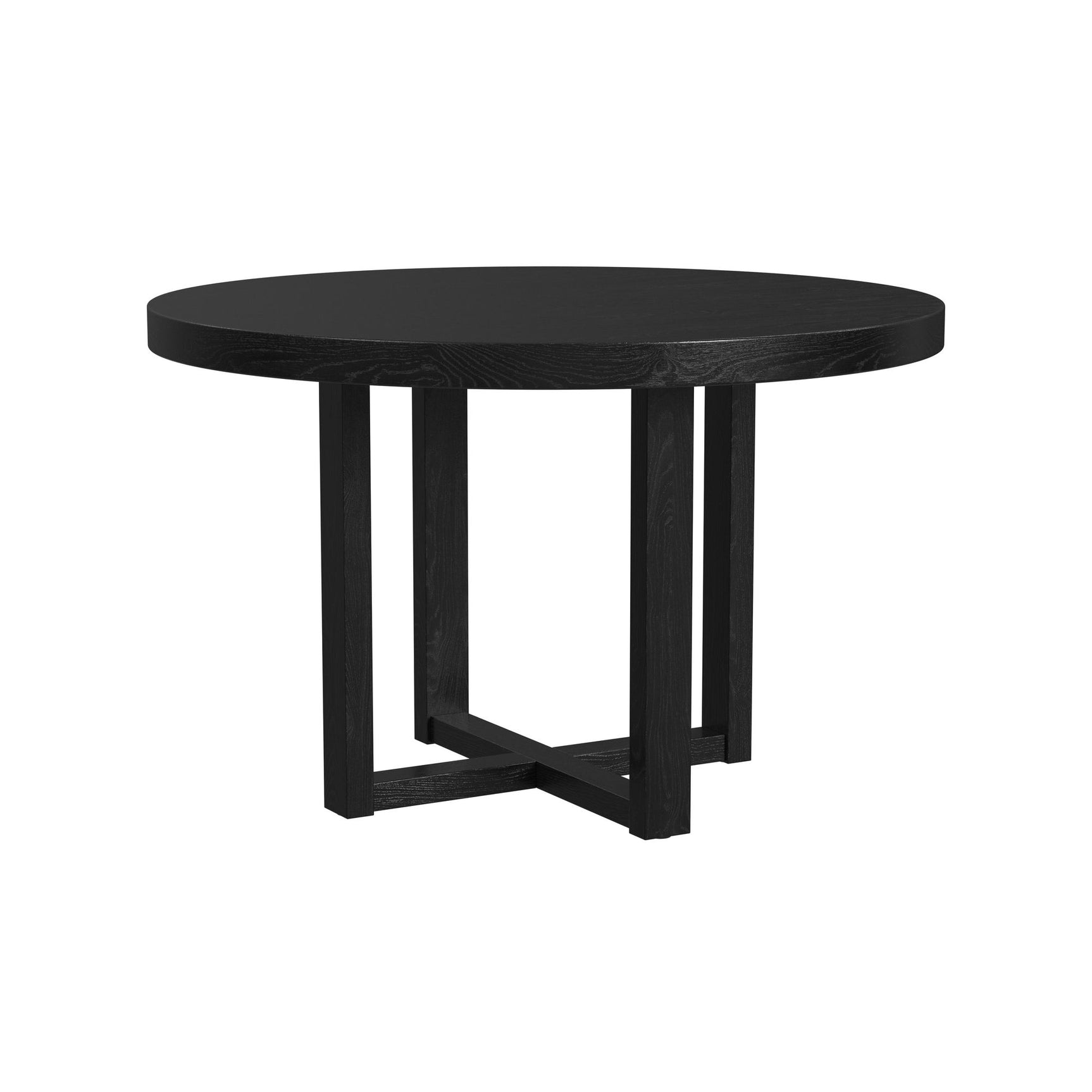 Bahama Breeze 47.5" Round Dining Table in Black - Tampa Furniture Outlet