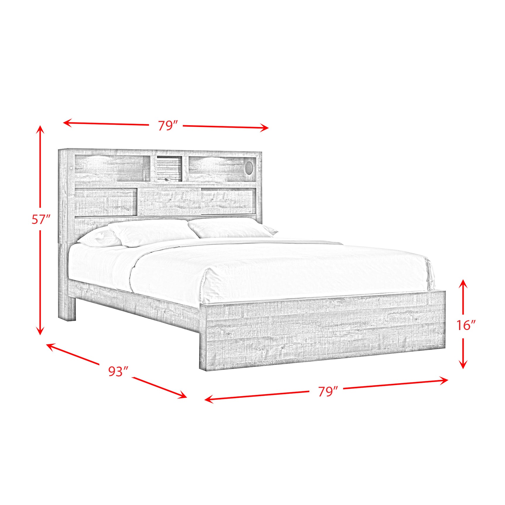 Bailey Drift King Music Bed - Tampa Furniture Outlet