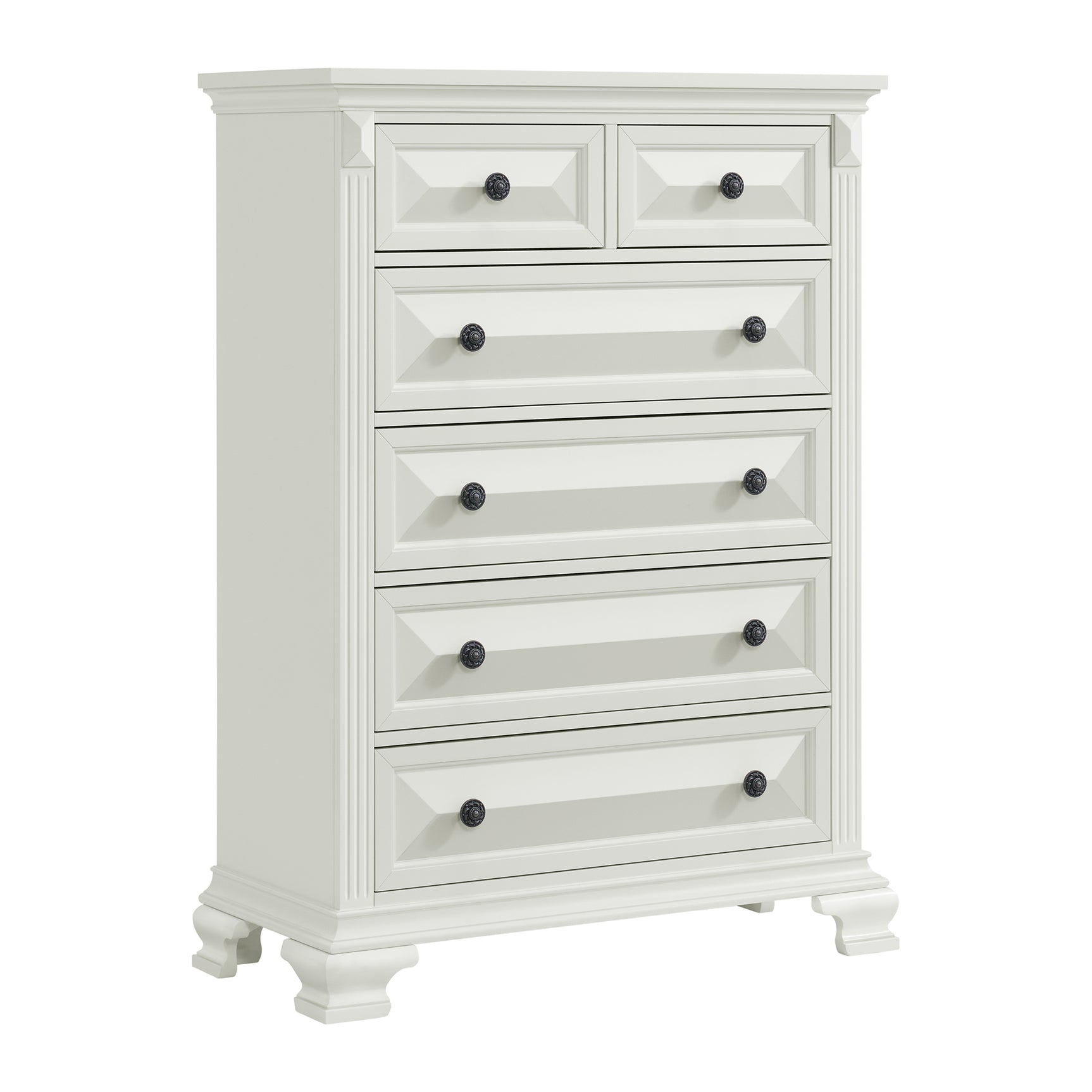 Bridgestone 6-Drawer Chest in Antique White - Tampa Furniture Outlet