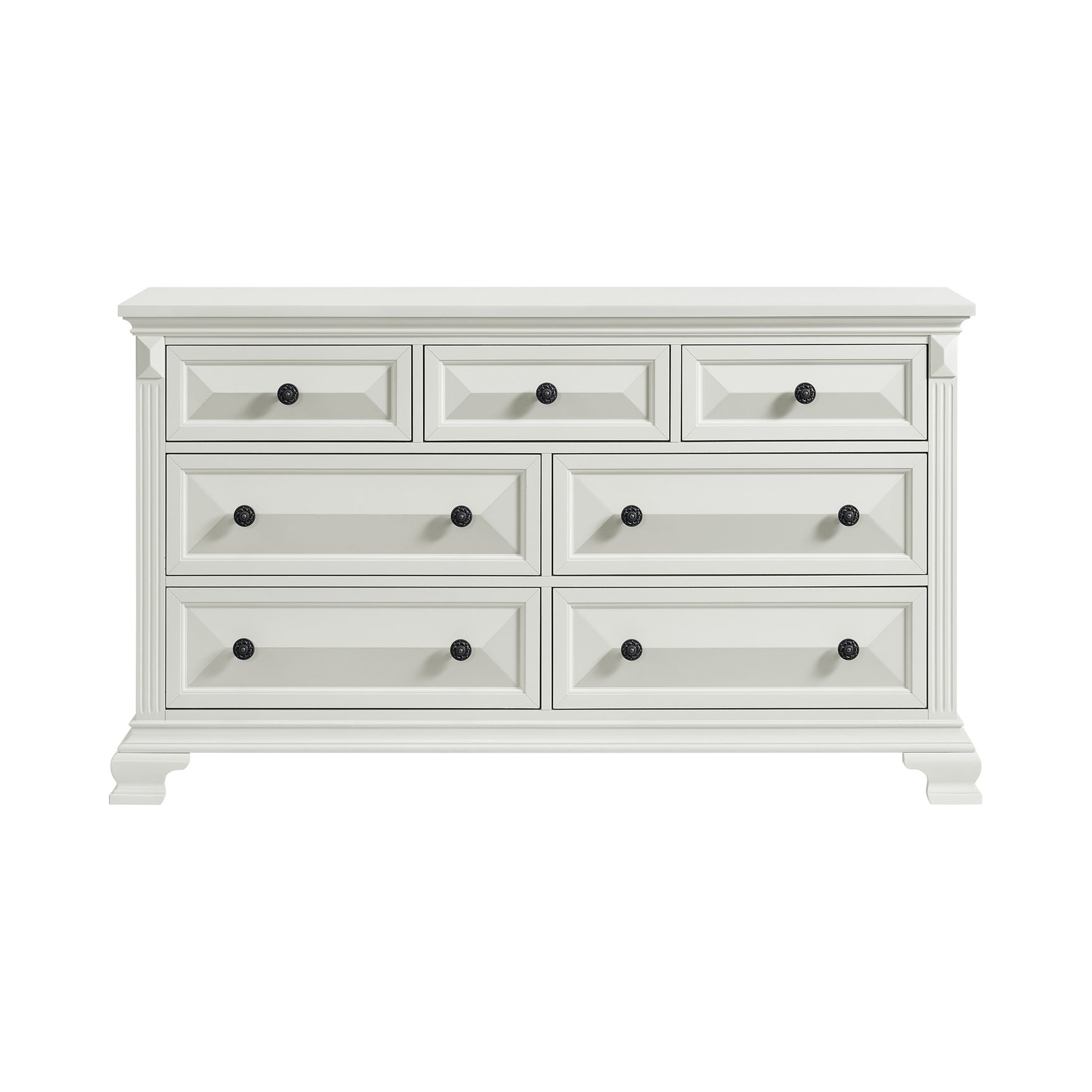 Bridgestone 7-Drawer Dresser in Antique White