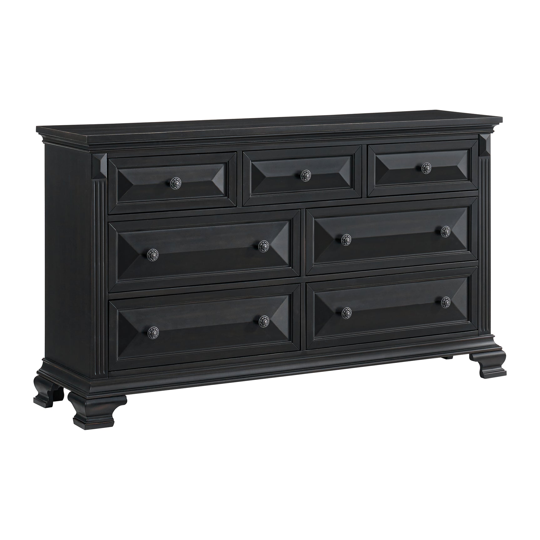 Bridgestone 7-Drawer Dresser in Black - Tampa Furniture Outlet