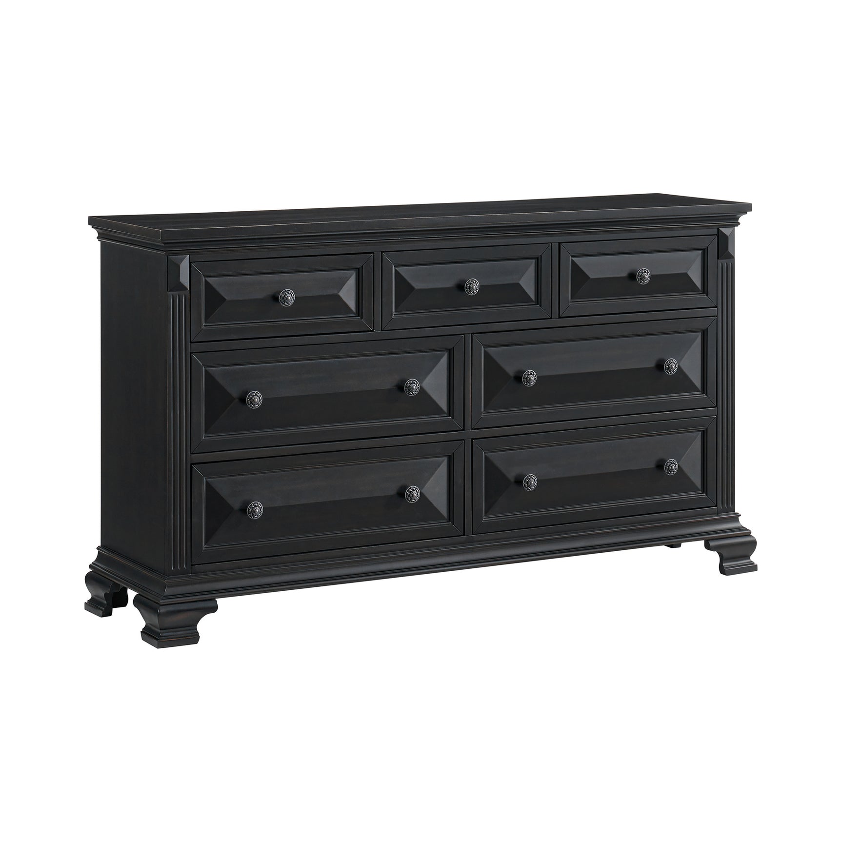 Bridgestone 7-Drawer Dresser in Black