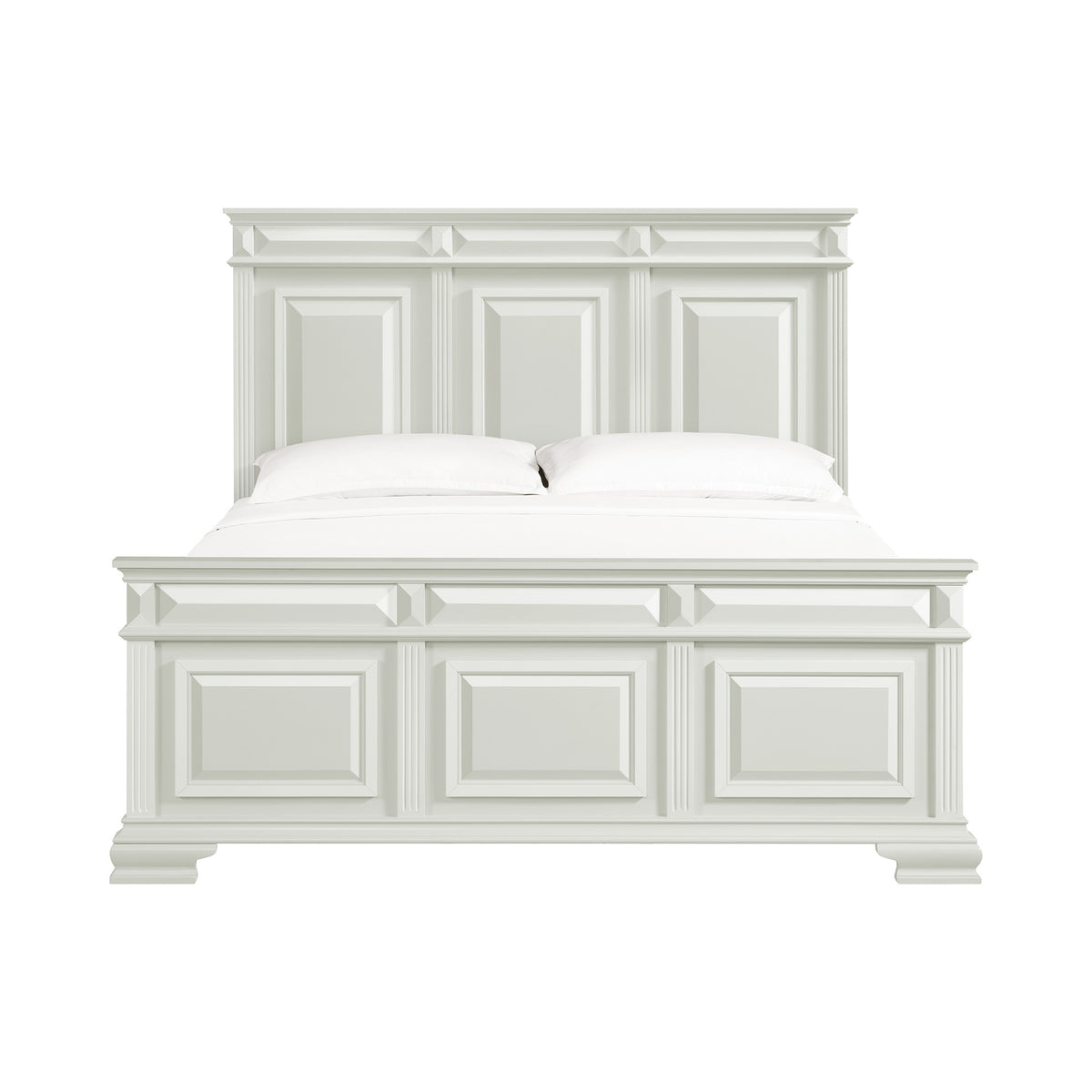 Bridgestone King Panel Bed in Antique White