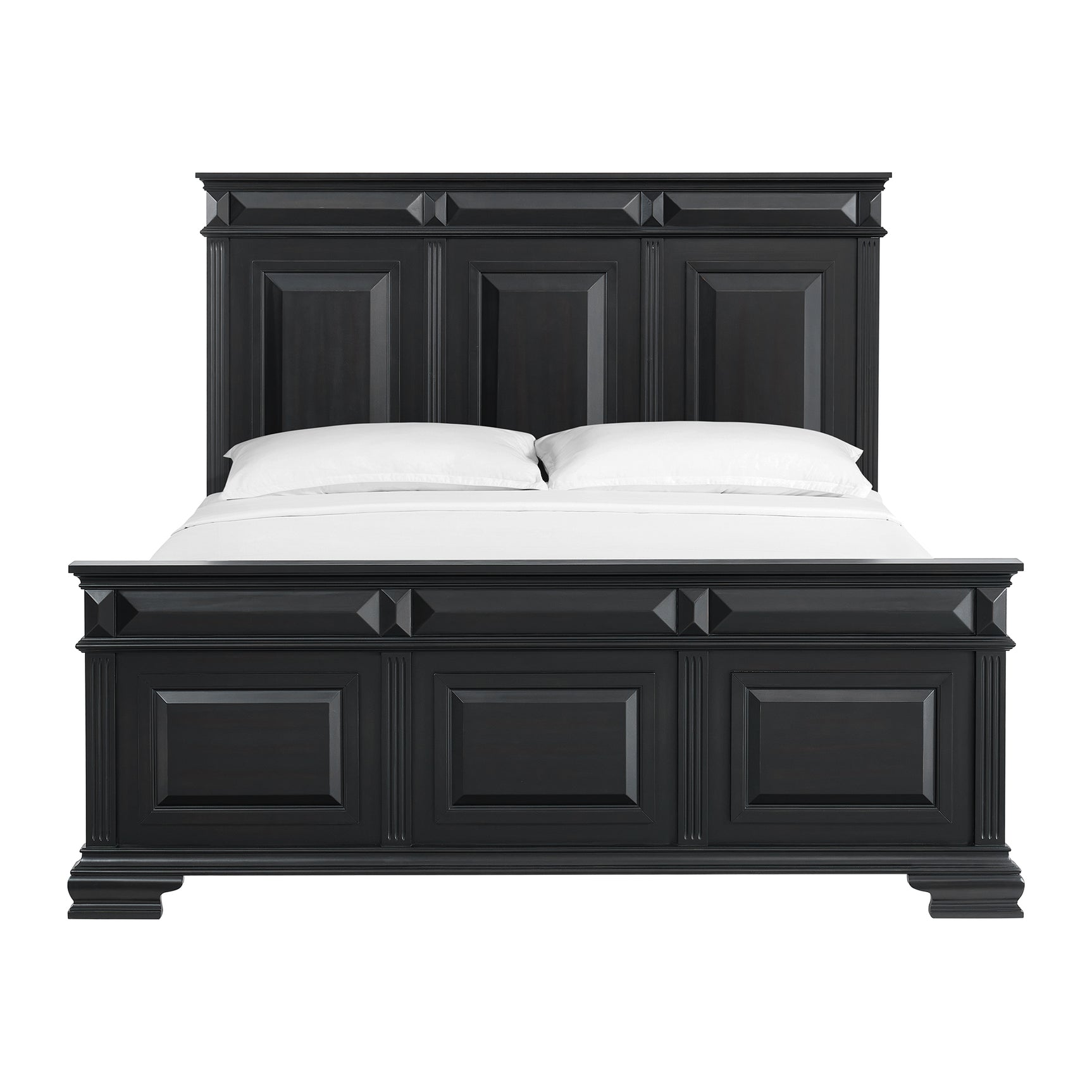 Bridgestone King Panel Bed in Black - Tampa Furniture Outlet