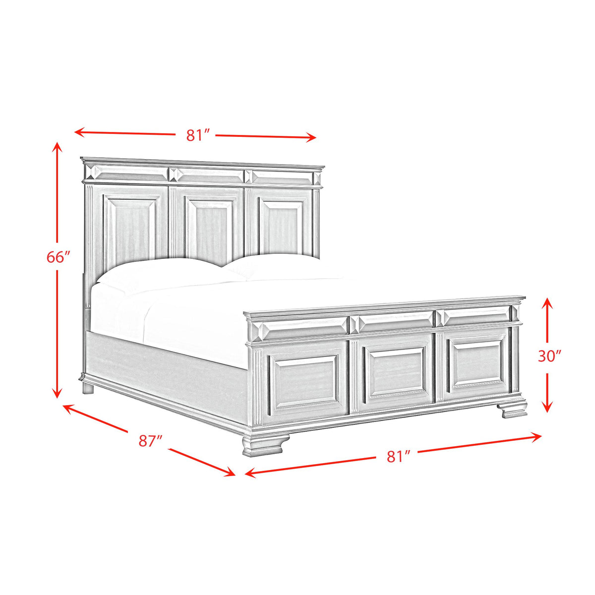Bridgestone King Panel Bed in Black