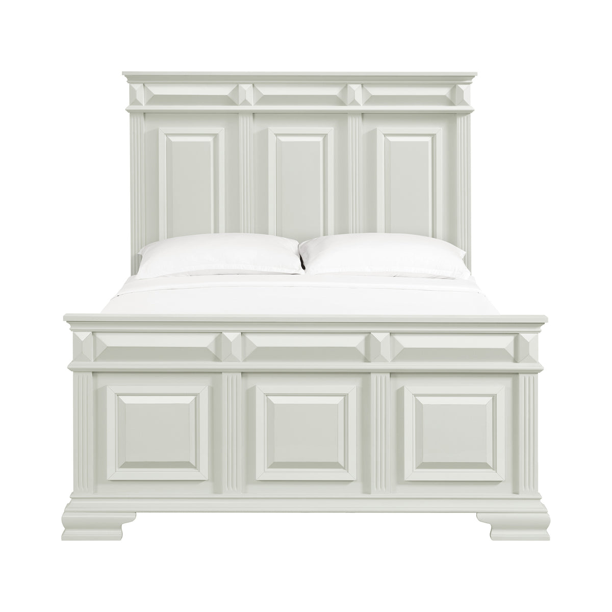 Bridgestone Queen Panel Bed in Antique White