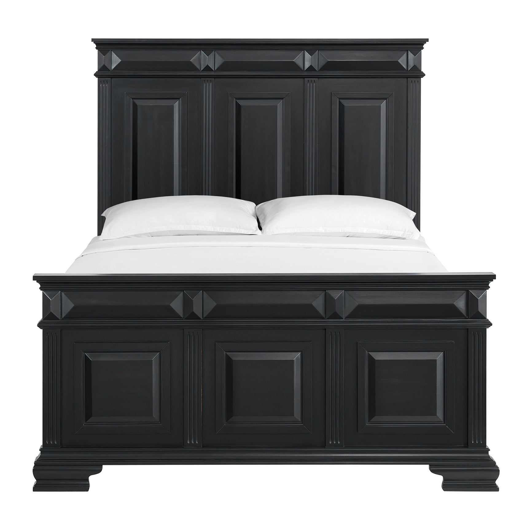 Bridgestone Queen Panel Bed in Black - Tampa Furniture Outlet