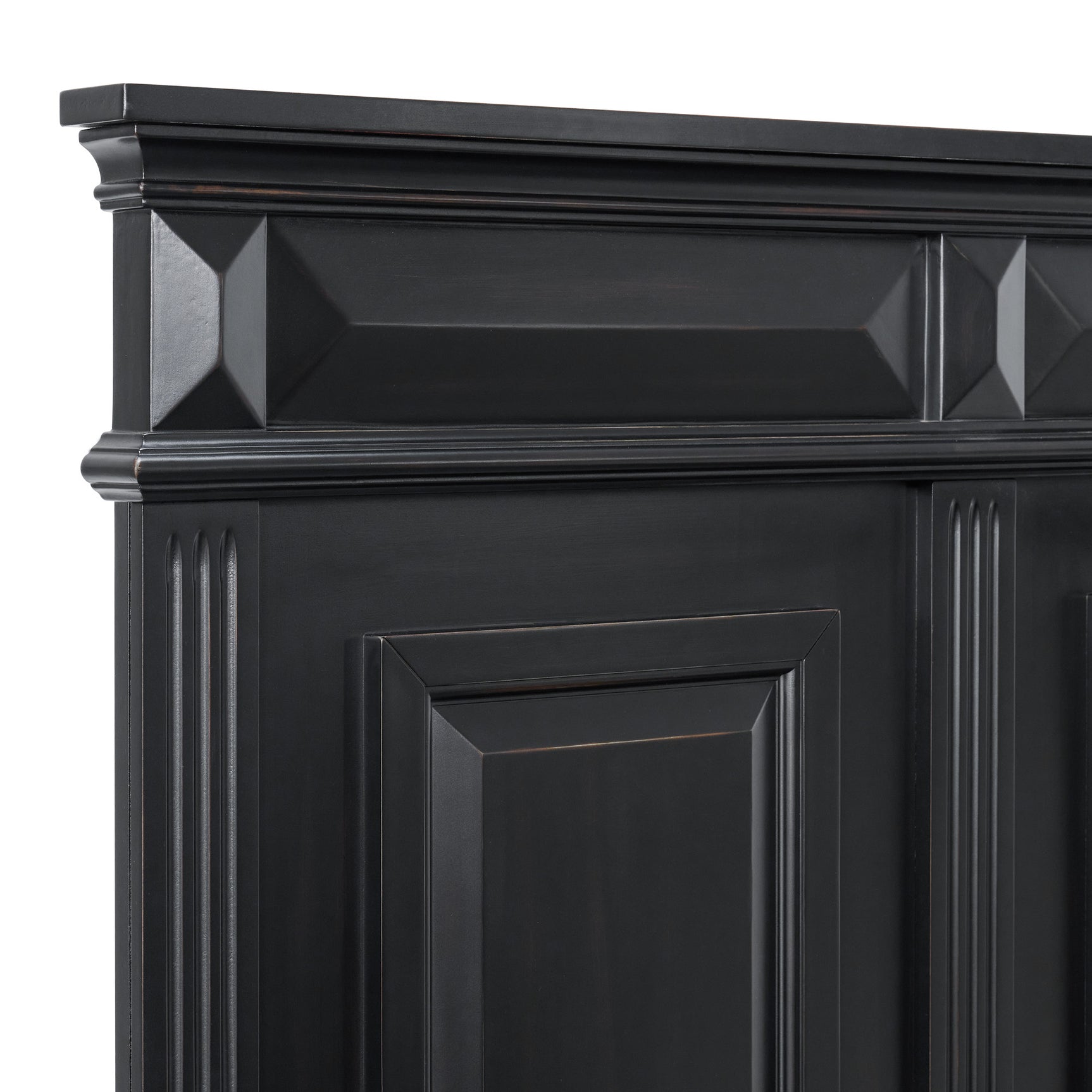 Bridgestone King Panel Bed in Black - Tampa Furniture Outlet