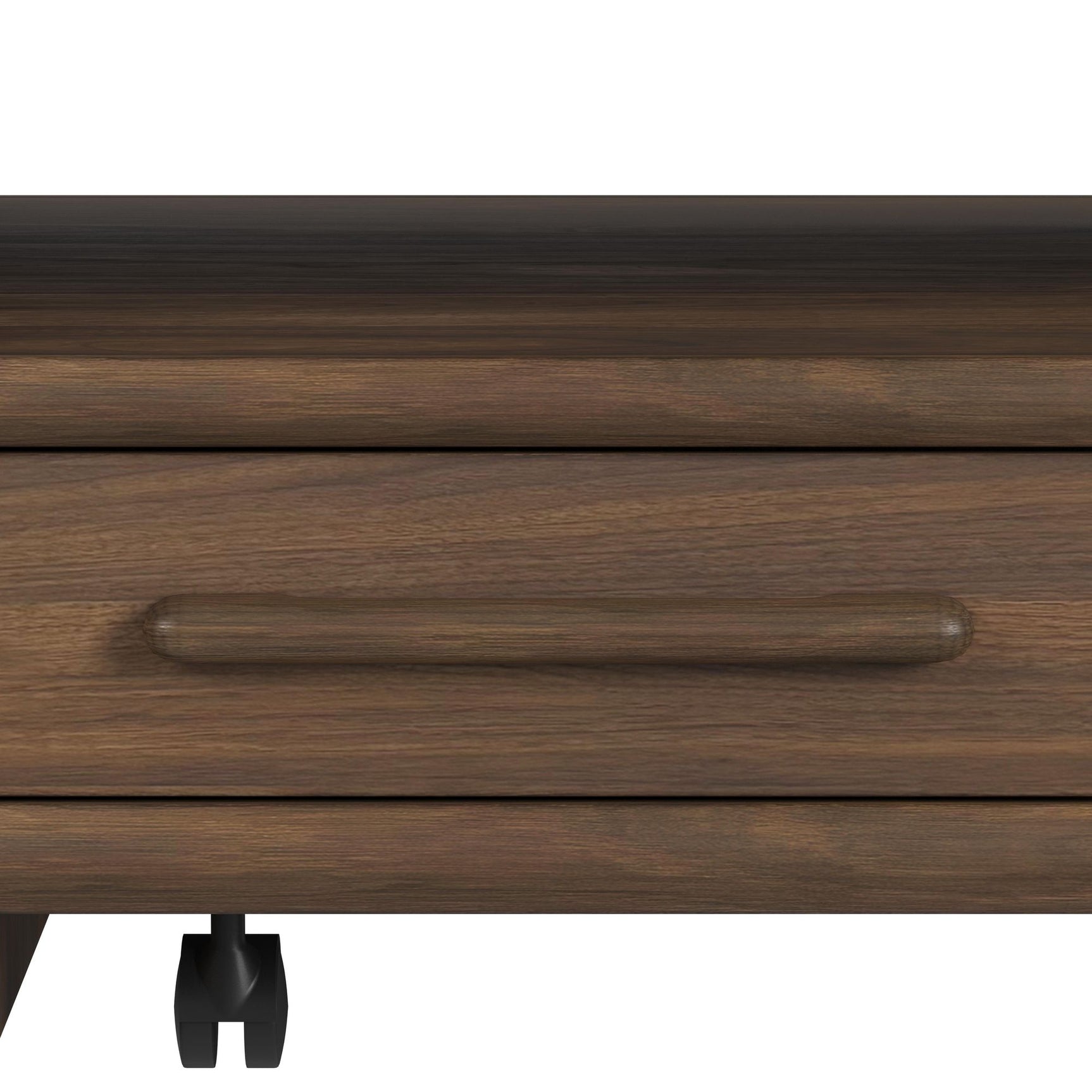 Brisbane 4-Drawer Coffee Table with Casters in Brown - Tampa Furniture Outlet