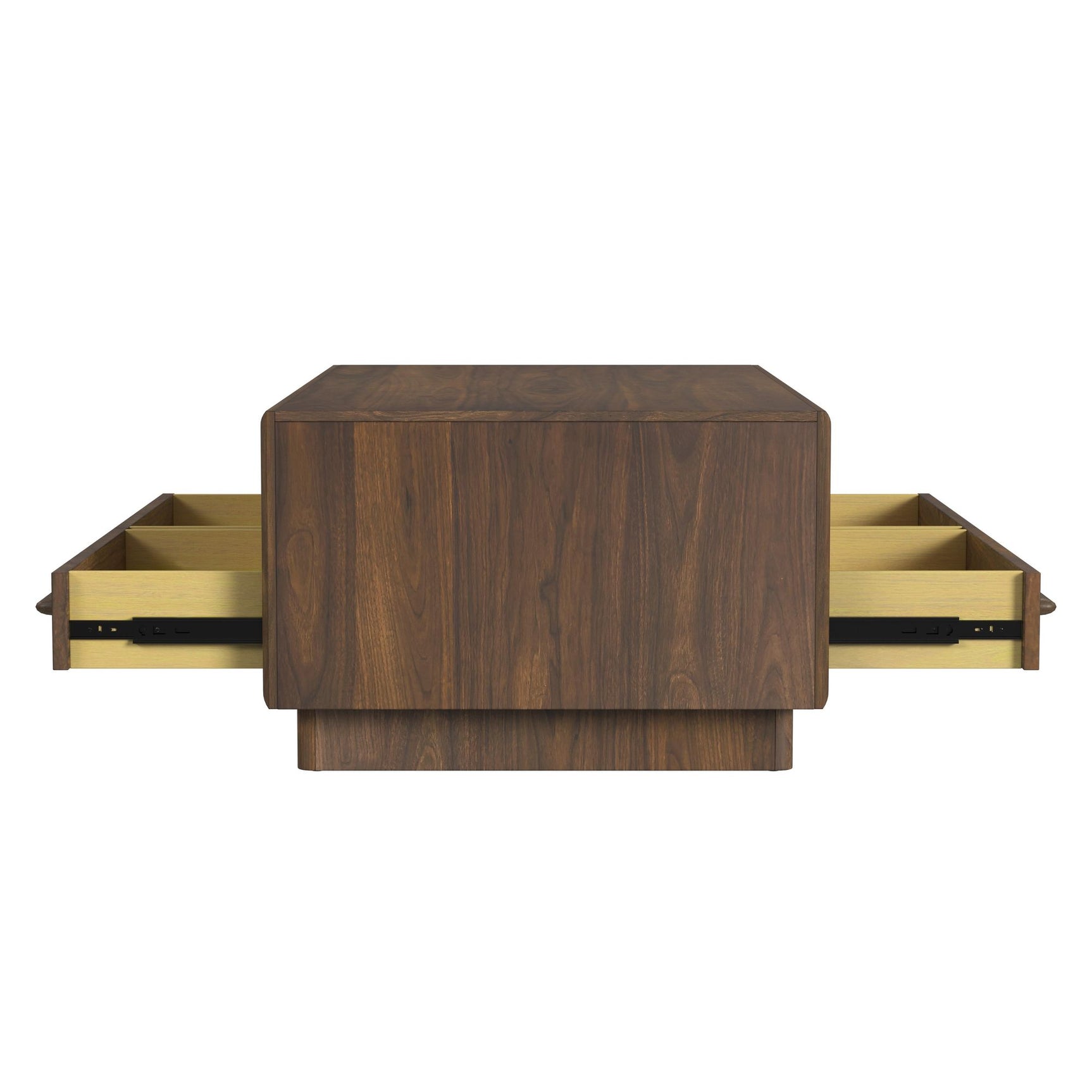Brisbane 4-Drawer Coffee Table with Casters in Brown - Tampa Furniture Outlet