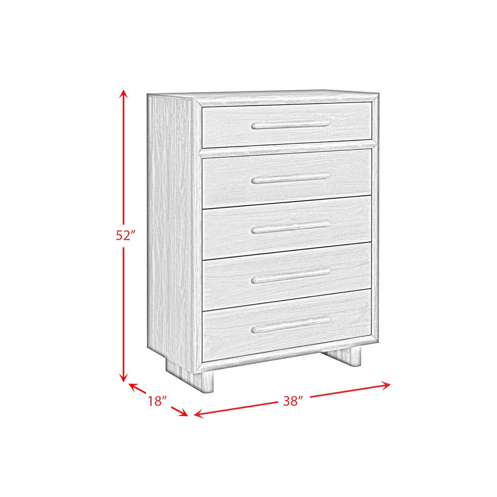 Brisbane Chest with LED in Brown - Tampa Furniture Outlet