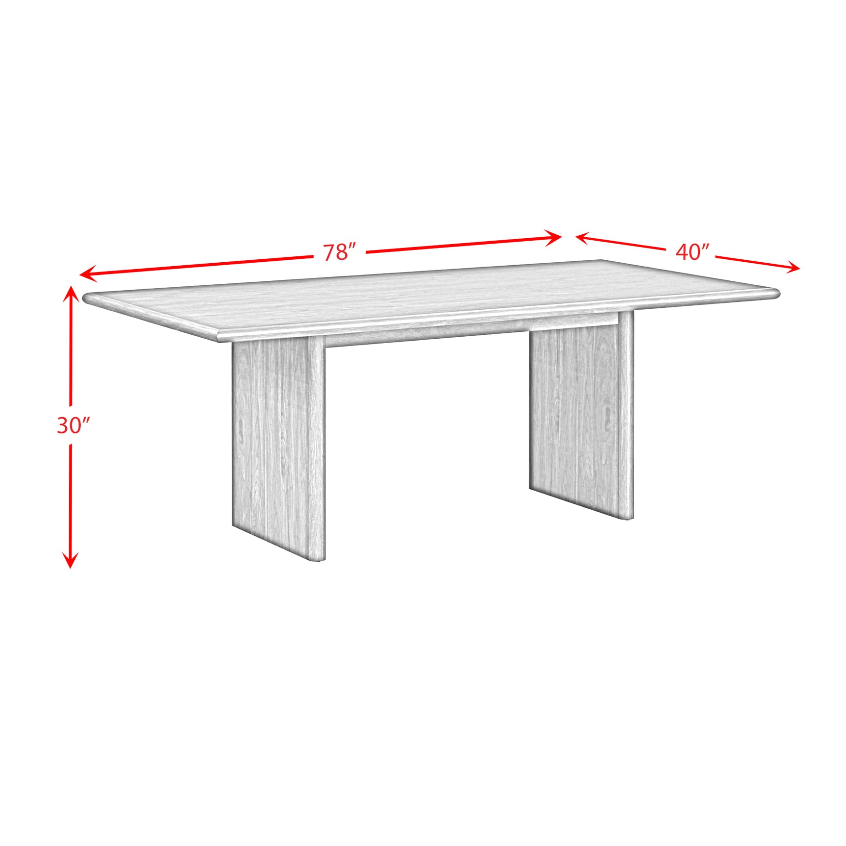 Brisbane Dining Table in Brown - Tampa Furniture Outlet