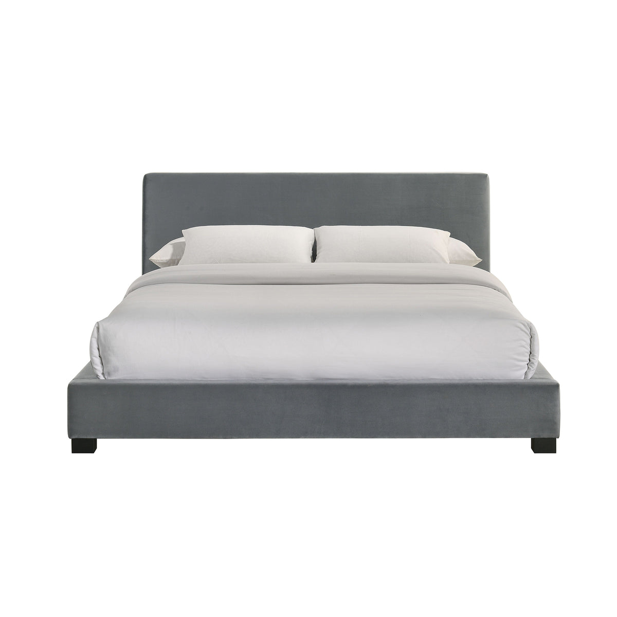 Brookhaven Full UPH Bed in Grey Velvet