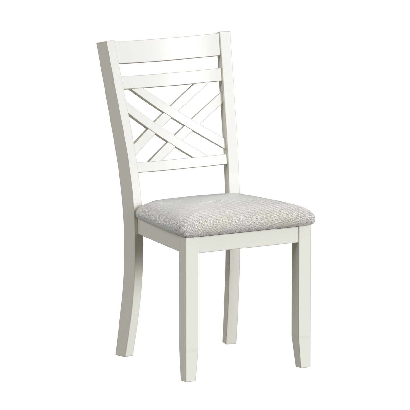 Brooks 6PC Dining Set with Table, 4 Wood Back and UPH Seat Chairs, and Bench in Medium Brown & White - Tampa Furniture Outlet