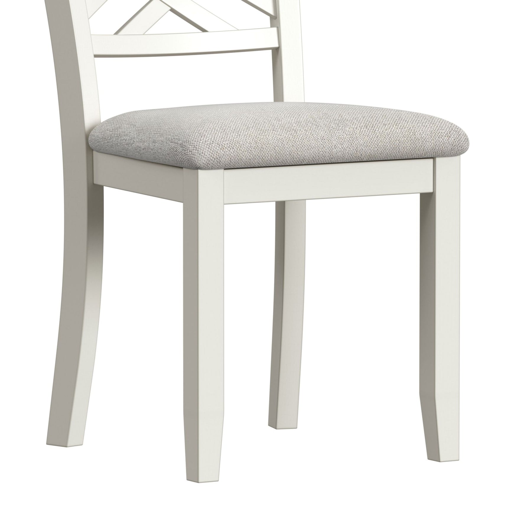 Brooks 6PC Dining Set with Table, 4 Wood Back and UPH Seat Chairs, and Bench in Medium Brown & White - Tampa Furniture Outlet