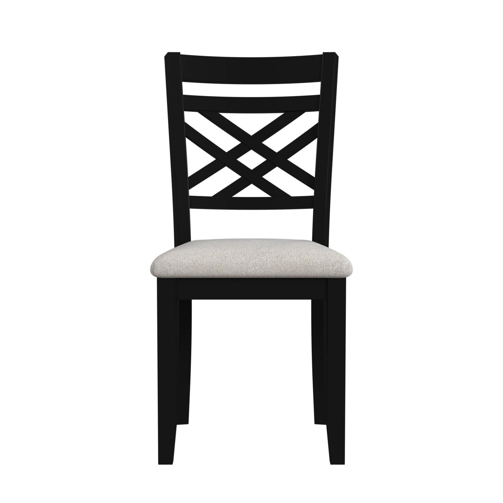 Brooks 6PC Dining Set with Table, 4 Wood Back and UPH Seat Chairs, and Bench in Medium Brown & Black - Tampa Furniture Outlet