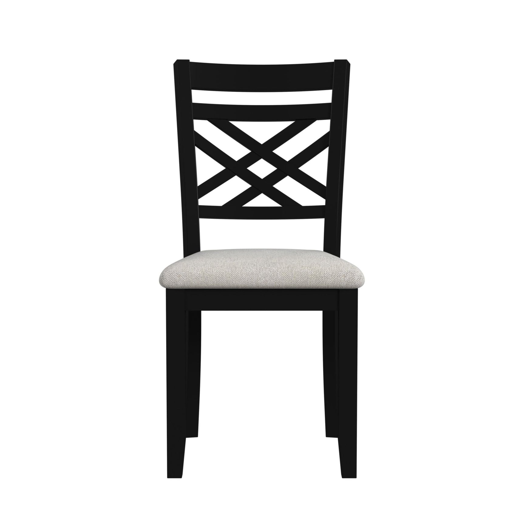 Brooks 6PC Dining Set with Table, 4 Wood Back and UPH Seat Chairs, and Bench in Medium Brown & Black