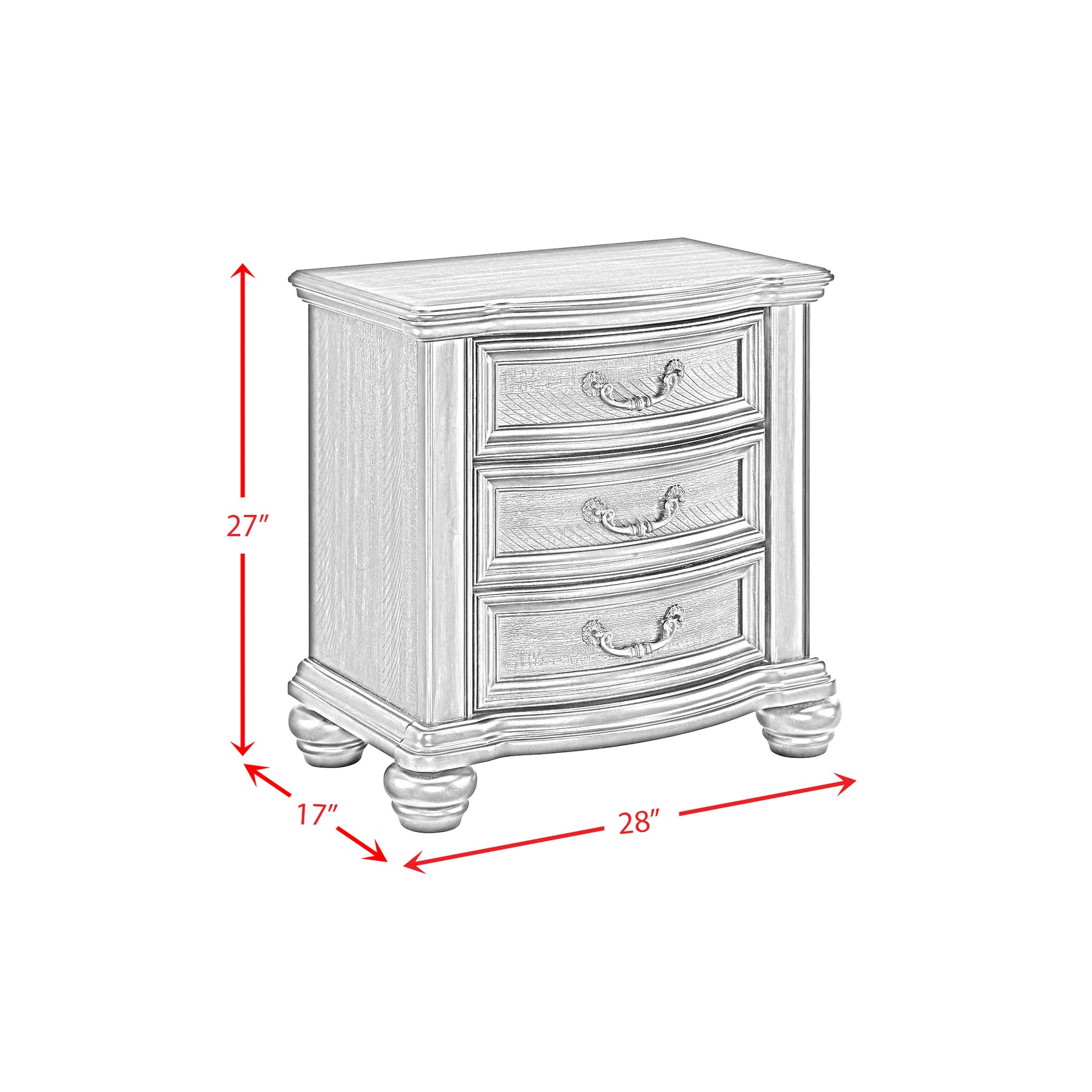 Brunswick 2-Drawer Nightstand with USB in Mahogany - Tampa Furniture Outlet