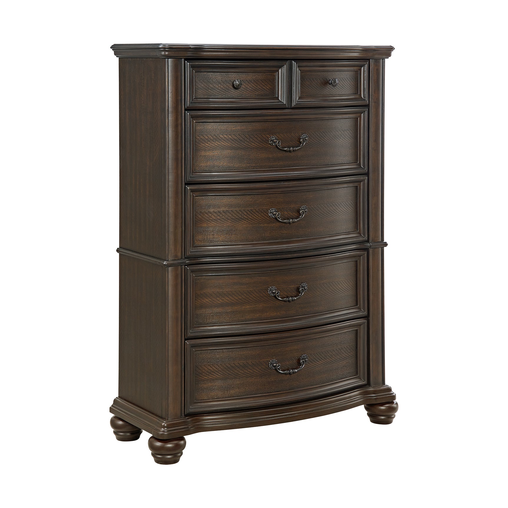 Brunswick 5-Drawer Chest in Mahogany - Tampa Furniture Outlet