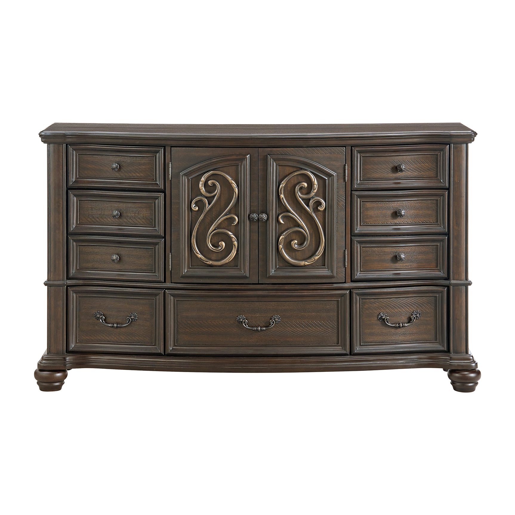 Brunswick 7-Drawer Dresser in Mahogany - Tampa Furniture Outlet