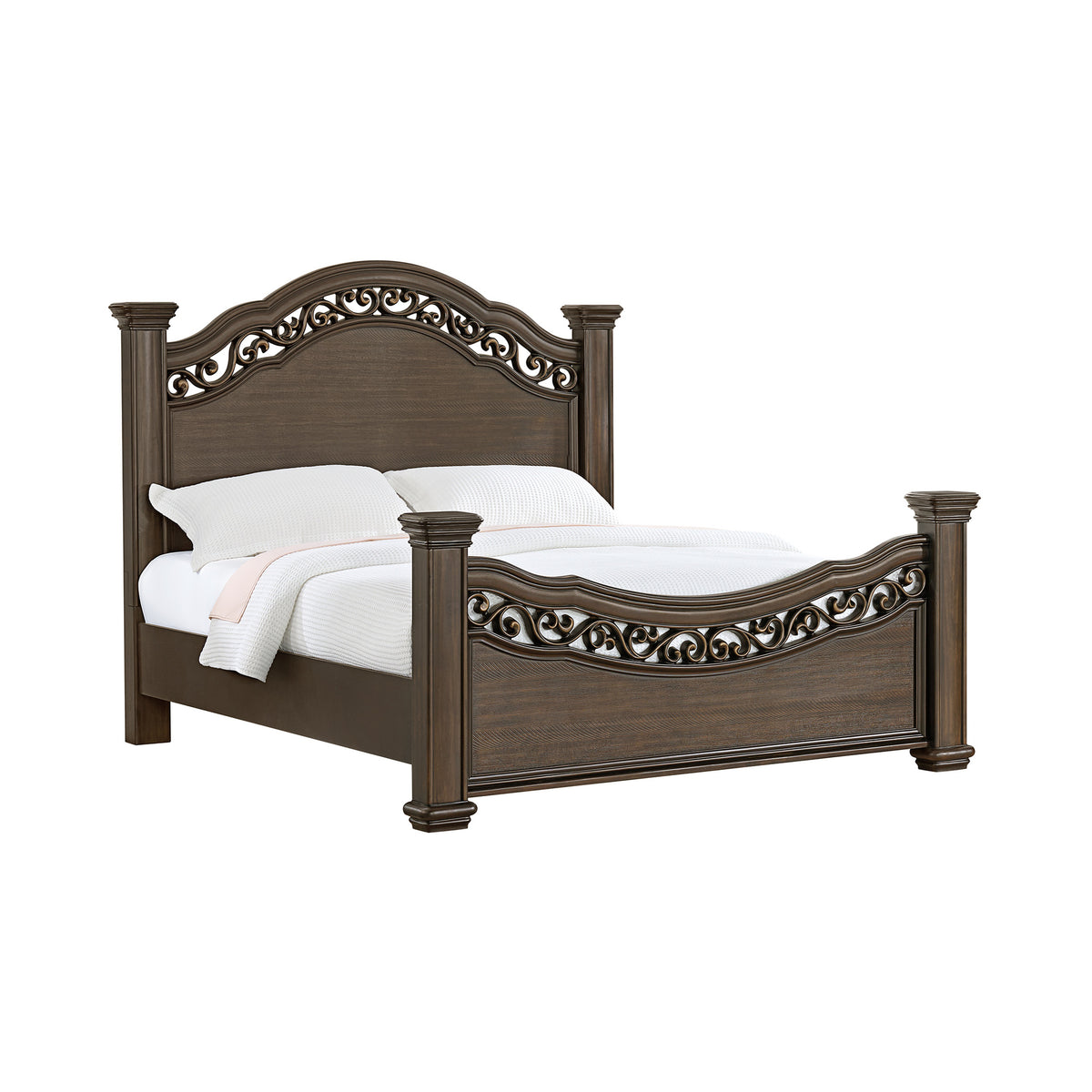 Brunswick King Panel Bed in Mahogany