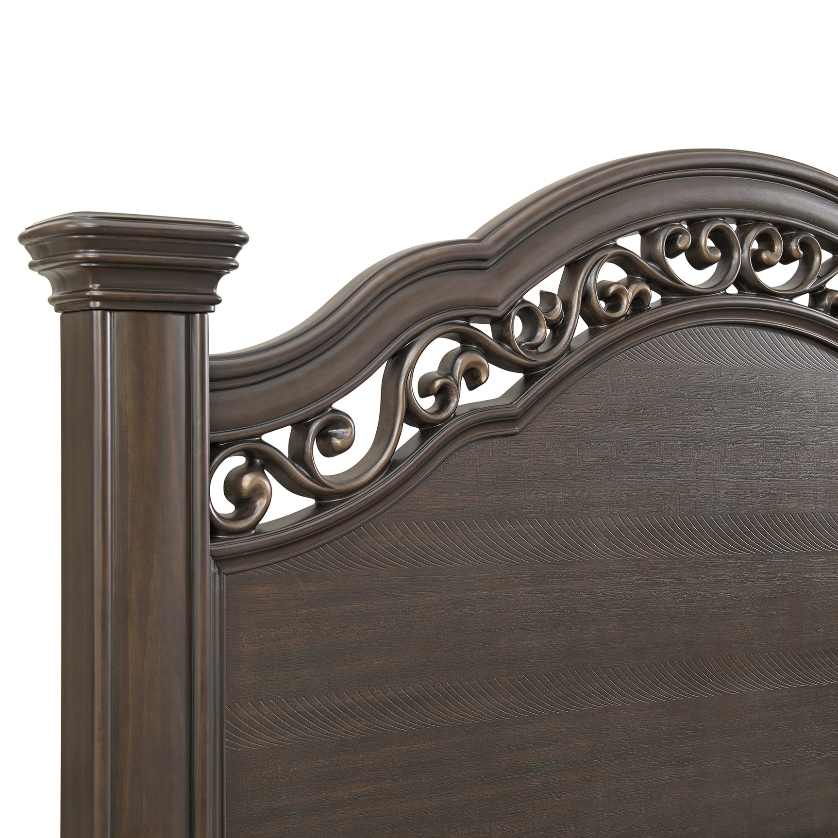 Brunswick Queen Panel Bed in Mahogany
