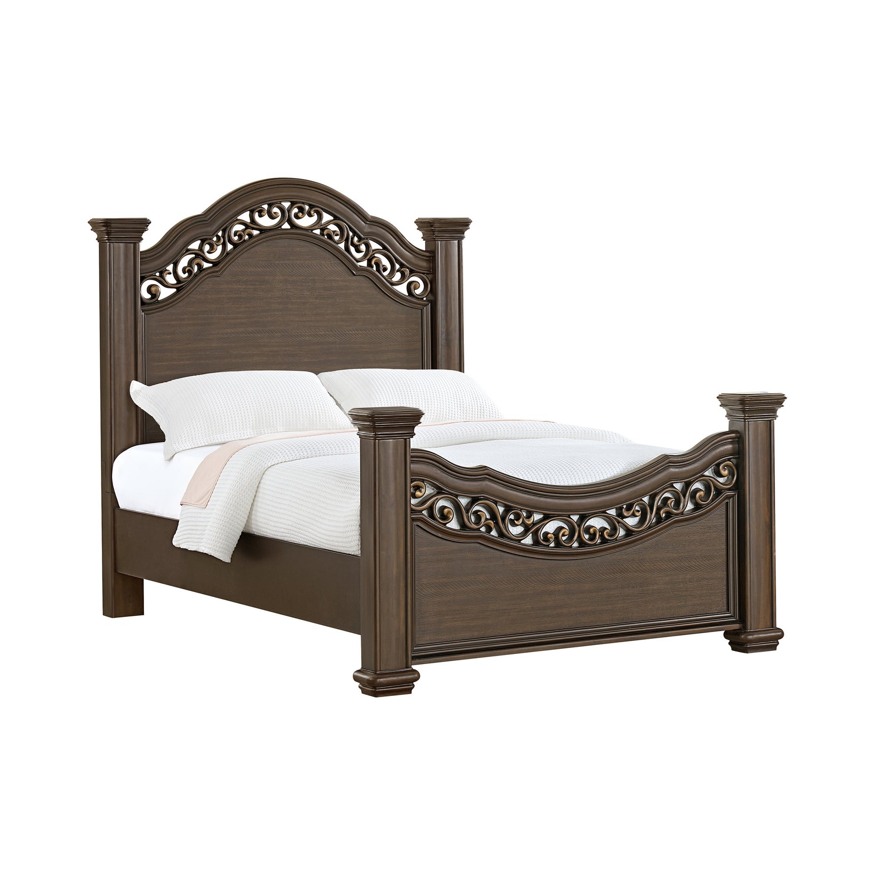 Brunswick Queen Panel Bed in Mahogany