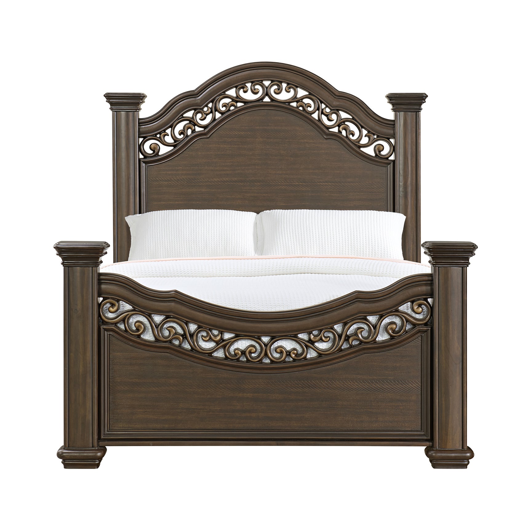 Brunswick Queen Panel Bed in Mahogany