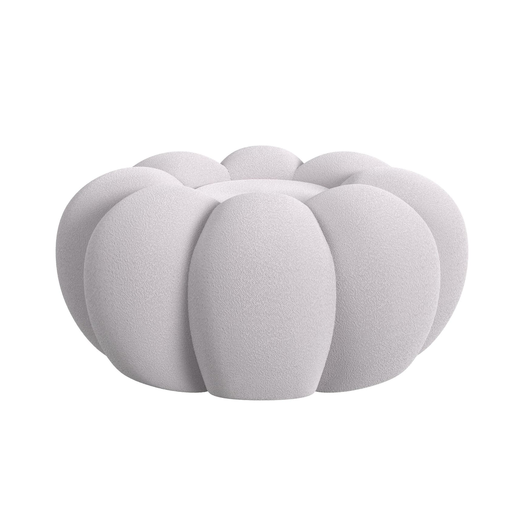 Bubble Swivel Chair and Ottoman in Grey - Tampa Furniture Outlet