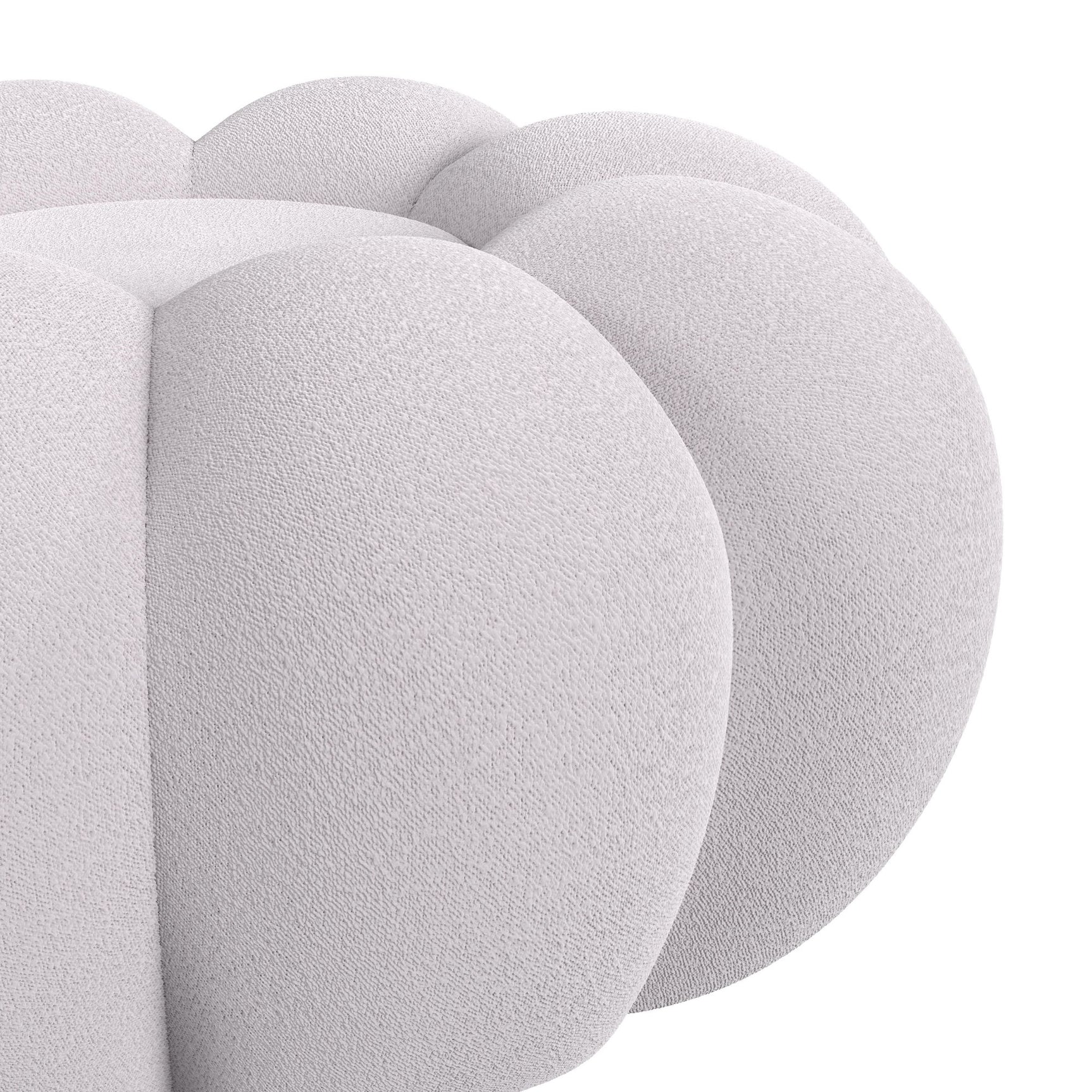 Bubble Swivel Chair and Ottoman in Grey - Tampa Furniture Outlet