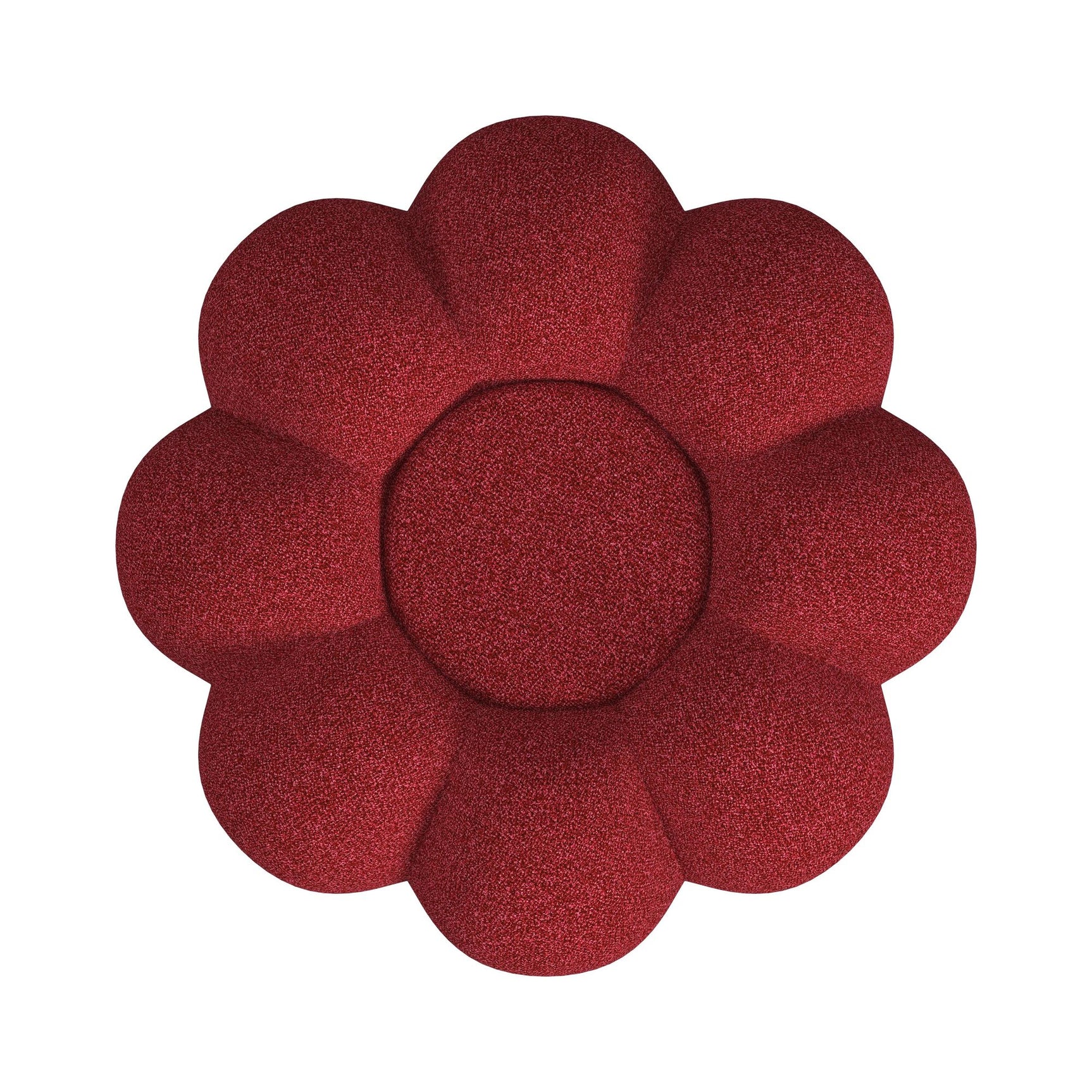 Bubble Swivel Chair and Ottoman in Red - Tampa Furniture Outlet